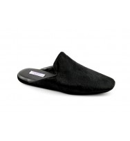 men's slippers MILANO black pony hair